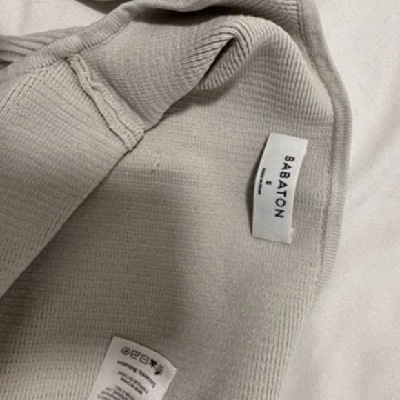 Aritzia Babaton Sculpt Knit Scoopneck Cropped Tank Matte Pearl S - Picture 6 of 7